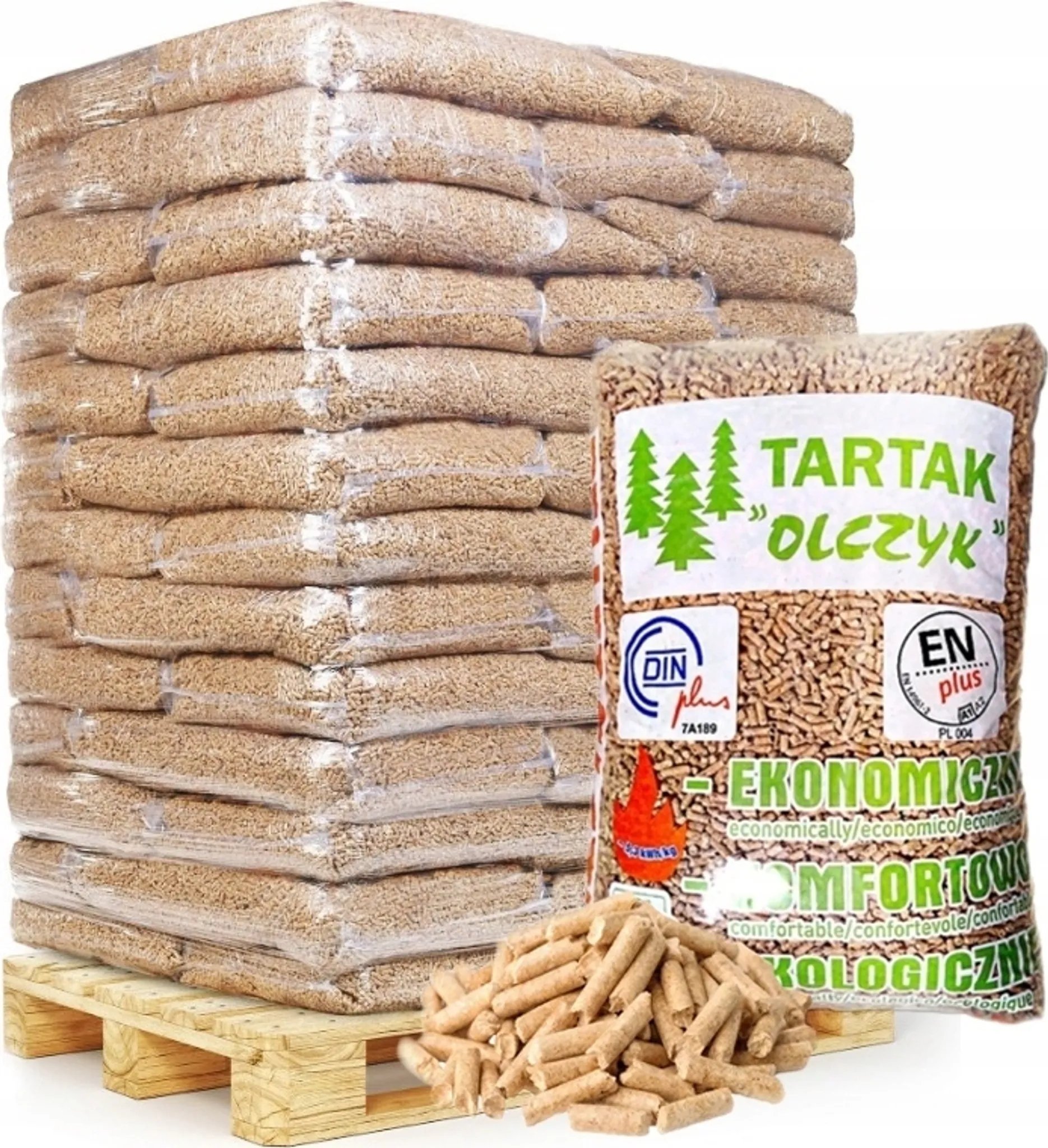 fa4d3ef2bbf8c1c509dc2f22c6b89bfb Olczyk Holzpellets 975 kg (65 x 15 kg) – ENplus Heizpellets aus Nadelholz – Bild 1