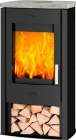 Fireplace Tuvalu Speckstein – Kaminofen mit 6,5 kW und eleganter Speckstein-Abdeckung – Image 2