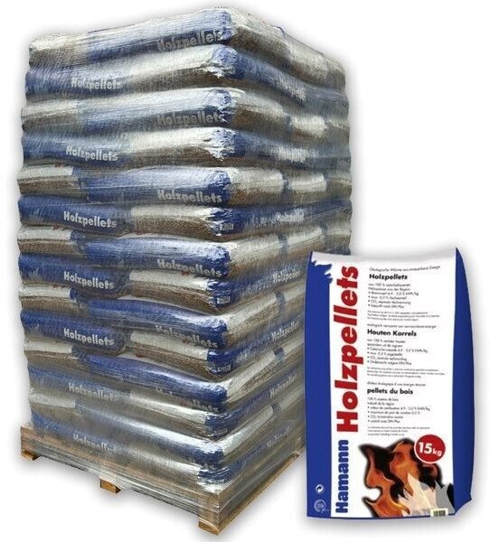 hamann-holzpellets-70-x-15-kg Hamann Holzpellets ENplus A1 1050 kg (70 x 15 kg) – Image 1